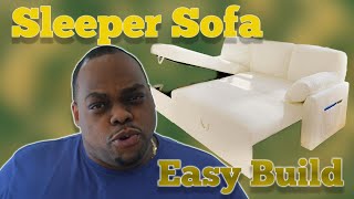 LShaped Sleeper Sofa Assembly Gone Right DIY MustSee [upl. by Araid]