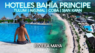 4 HOTELES de LUJO TODO INCLUIDO en 1 VIDEO  Bahía Principe Tulum Akumal Cobá Sian Kaan COSTO [upl. by Reeta227]