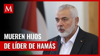 Líder de Hamás pierde a sus hijos en bombardeo israelí en la Franja de Gaza [upl. by Millian]