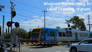 Wickham Rd Level Crossing HighettHampton EastMoorabbin  Melbourne Metro Railway Crossing [upl. by Fogg159]