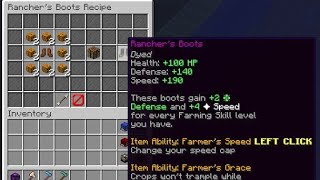 I Crafted RancherBoots in Fakepixel Skyblock [upl. by Mccreery615]