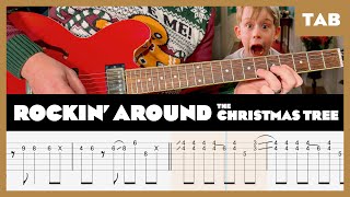 Rockin’ Around the Christmas Tree  Brenda Lee  Guitar Tab  Lesson  Cover  Tutorial [upl. by Sylvanus]