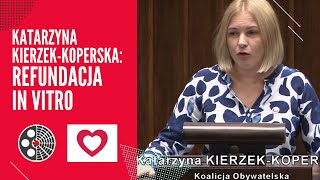 Katarzyna KierzekKoperska  refundacja In vitro [upl. by Dnama]