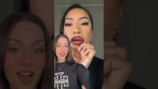 VIRAL SATISFYING PEEL OFF LIP STAIN LIP LINER 😱 vc glogirlabby makeup [upl. by Akaenahs]