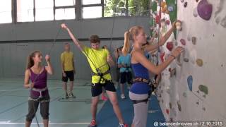 Sportklettern – «climbingiscoolch» Toprope – Sichern erwerben Ganzer Ablauf [upl. by Ysset]