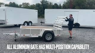 Sport Haven 5x8 Aluminum Utility Trailer with Upgraded Aluminum Treadplate Siding [upl. by Nnayllehs]