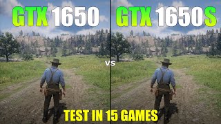 GTX 1650 vs GTX 1650 Super  Test in 15 Games in 2024  Which is Better [upl. by Lydon88]