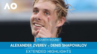 Alexander Zverev v Denis Shapovalov Extended Highlights 4R  Australian Open 2022 [upl. by Nehemiah]