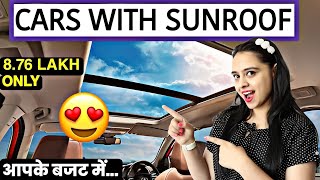 Top 5 Cheapest Sunroof Car under 10 lakhs in india😍Top 5 Affordable Cars Under 10 lakhs with Sunroof [upl. by Adnyl550]