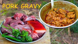 பன்றிக்கறி கிரேவி இப்படி செஞ்சி பாருங்க  pork gravy in tamil Villagefamily Kitchen [upl. by Cohn]