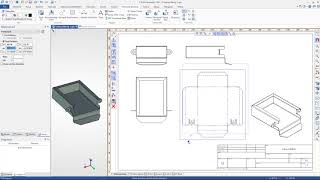 TFLEX CAD Arkusz Blachy  Dokumentacja i płaski wzór  Sheet Metal [upl. by Tessie595]