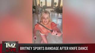 TMZ LiVE Britney Sports Bandage After Knife Dance 92823 [upl. by Eimor]