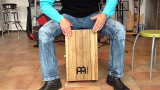 Anleitung 44 Takt auf dem Cajon lernen  Cajon lernen Cachon spielen [upl. by Jamison]