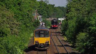 45690 “Leander” The Scarborough Spa Express  Hyde Bank Farm 5621 [upl. by Corneille]