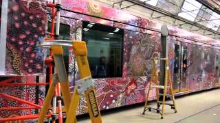 2014 Gabriella Possum Nungurrayi Melbourne Festival Art Tram [upl. by Studnia218]