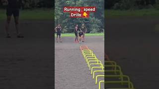 Running speed drills 🇮🇳 army motivation sports speed shorts viralvideo [upl. by Ellehcor15]