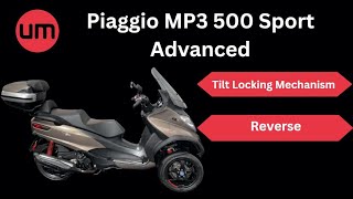 Piaggio MP3 500 Sport Advanced  Reverse  Walk Around [upl. by Yecniuq580]