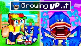 GROWING UP as a SHIN SONIC In Minecraft [upl. by Ydda]