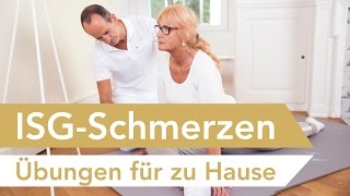 IliosakralgelenkSyndrom ISG Schmerzen  Übungen zum Mitmachen  ISG Syndrom [upl. by Rida767]