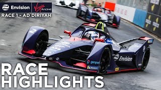 Formula E Ad Diriyah EPrix Race Highlights Envision Virgin Racing [upl. by Kelsy401]