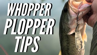 How To Fish a WHOPPER PLOPPER Topwater Bass Fishing [upl. by Jesselyn]