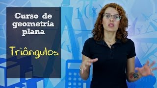 Curso de Geometria  Aula de triângulo [upl. by Adnalro]