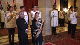 President Bidya Devi Bhandari of Federal Democratic Republic of Nepal called on President Mukherjee [upl. by Jules]