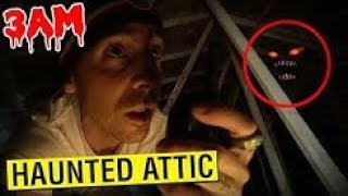 GONE WRONG DO NOT GO INTO THE HAUNTED ATTIC AT 3AM CHALLENGE WALKIE TALKIE RITUAL [upl. by Occor]