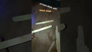 How to make wood star with iscream stick shortsviral💐👈🎃 [upl. by Spain]