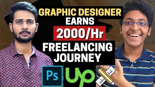 How He Became a Freelance Graphic Designer on Upwork  Freelancing Tips for Beginners [upl. by Herman]