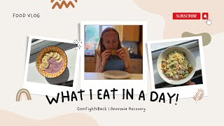 What I eat in a day  Anorexia Recovery [upl. by Synn]