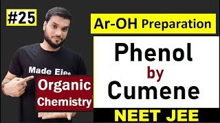 Phenol Preparation By Cumene  Reaction with Mechanism  L25  12th Organic  NEET JEE AIIMS [upl. by Brianna]