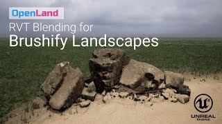 Use Runtime Virtual Texture RVT Blending with Your Brushify Unreal Landscape [upl. by Hsoj]