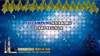 Karaoke Lambaian Aidilfitri  Jamal amp Saleem  Tanpa Vokal  Minus One  Lirik Video HD [upl. by Llednahc]