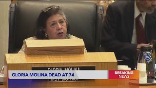 Pioneering LA politician and activist Gloria Molina dies after battle with cancer [upl. by Suirrad116]