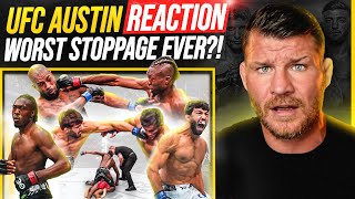 BISPING reacts UFC Austin WORST STOPPAGE EVER Arman Tsarukyan KOs Beniel Dariush is Islam Next [upl. by Ayaet697]