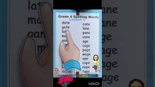 Grade 4 Spelling Words Lesson 1 [upl. by Noedig156]