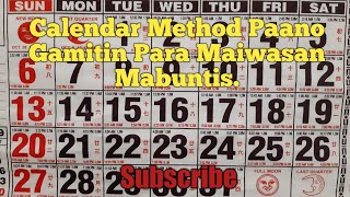 Calendar method Paano gamitin para maiwasan mabuntis [upl. by Ergener348]