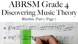 ABRSM Discovering Music Theory Grade 4 Rhythm Part 1 Page 7 with Sharon Bill [upl. by Lilak]