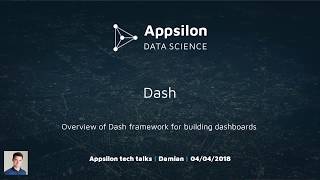 Overview of Python Dash Framework from Plotly for Building Dashboards [upl. by Fasto]