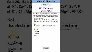 isoelectronic question for class 11 [upl. by Donnamarie]