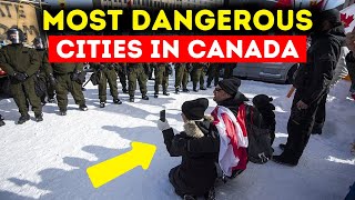 10 Most Dangerous Cities in Canada 2024 [upl. by Ellehcer]