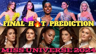 MISS UNIVERSE 2024 FINAL PREDICTION missuniverse missuniverso beautypageant [upl. by Tap]