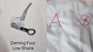 How to use Darning foot low shank [upl. by Latrena811]