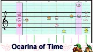 Legend of Zelda Super Epic Medley 25th Anniversary tribute made in Mario Paint Composer [upl. by Rebmyt171]