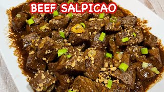 BEEF SALPICAO  GARLIC BUTTER STEAK BITES  PINOY SIMPLE COOKING [upl. by Mcwherter]