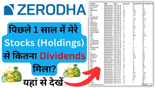 How to find out how much dividend I have received this year from my stock holdings Stock Dividends [upl. by Nima699]