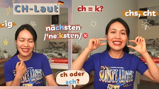 Deutsche AUSSPRACHE verbessern  IchLaut oder AchLaut CH Laut  Deutsch lernen Âm CH tiếng Đức [upl. by Yreme952]