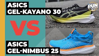 Asics GelKayano 30 Vs Asics GelNimbus 25  Our verdict on the brands highcushioned favourites [upl. by Eissolf57]