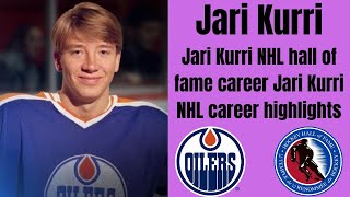 Jari Kurri NHL hall of fame career  Jari Kurri NHL career highlights [upl. by Tobias]